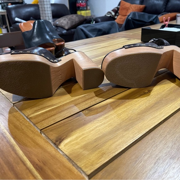 ZARA BROWN BLOCK HEEL - Picture 4 of 5